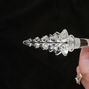 MIKASA Crystal Christmas Tree Bottle Stopper - NEW